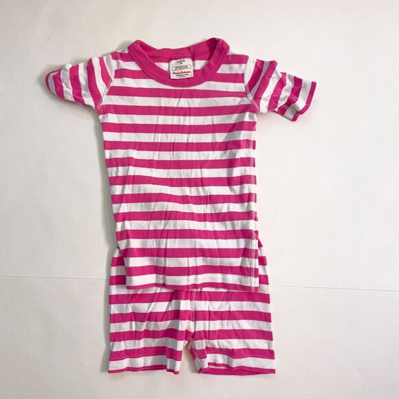 Hanna Andersson Pink Striped PJ Set, Size 5 - Picture 1 of 7